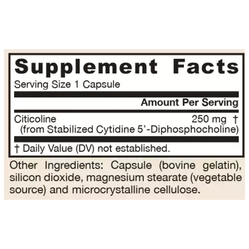 Product image for CDP Choline 250mg.