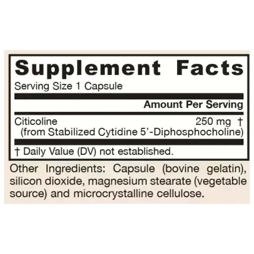 Product image for CDP Choline 250mg.