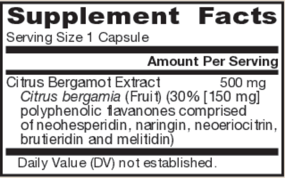 Product image for Citrus Bergamot 500mg.