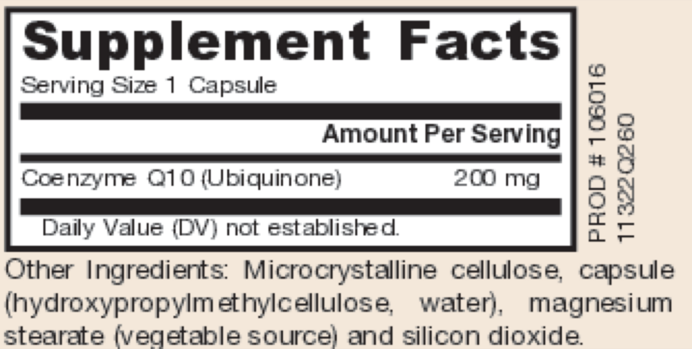 Product image for Co-Q10 200mg.