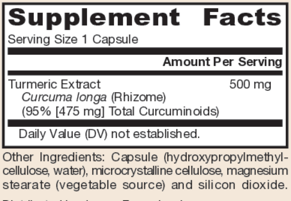 Product image for Curcumin 95 500mg.