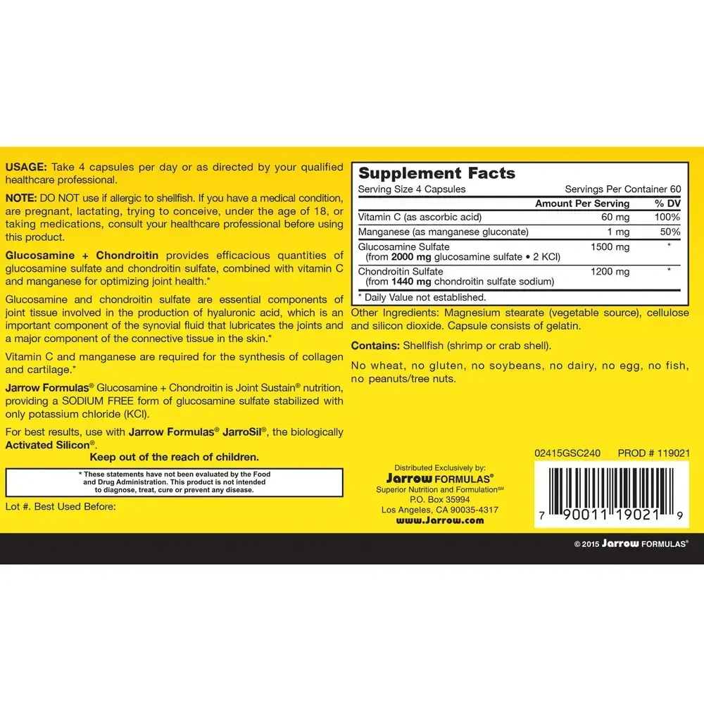 Product image for Glucosamine + Chondroitin.