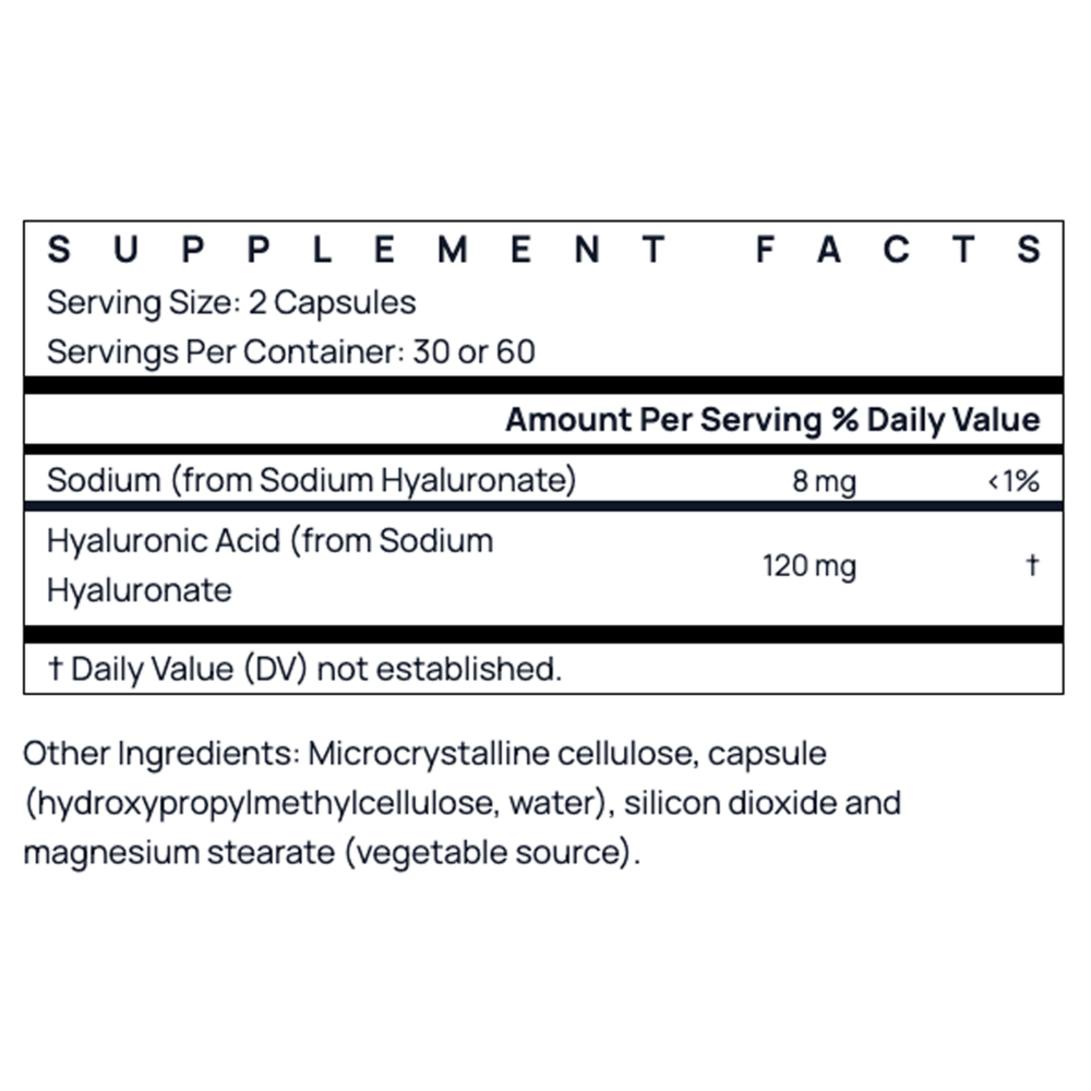 Product image for Hyaluronic Acid 120mg.