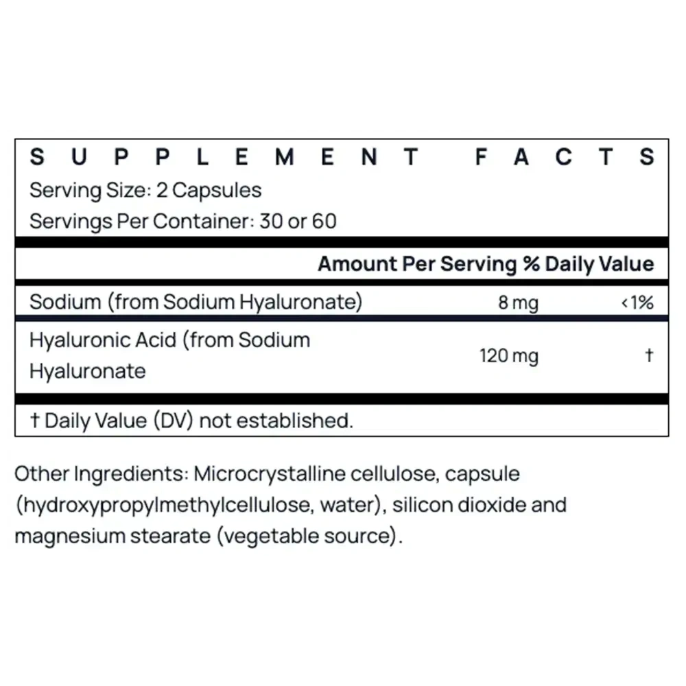 Product image for Hyaluronic Acid 120mg.