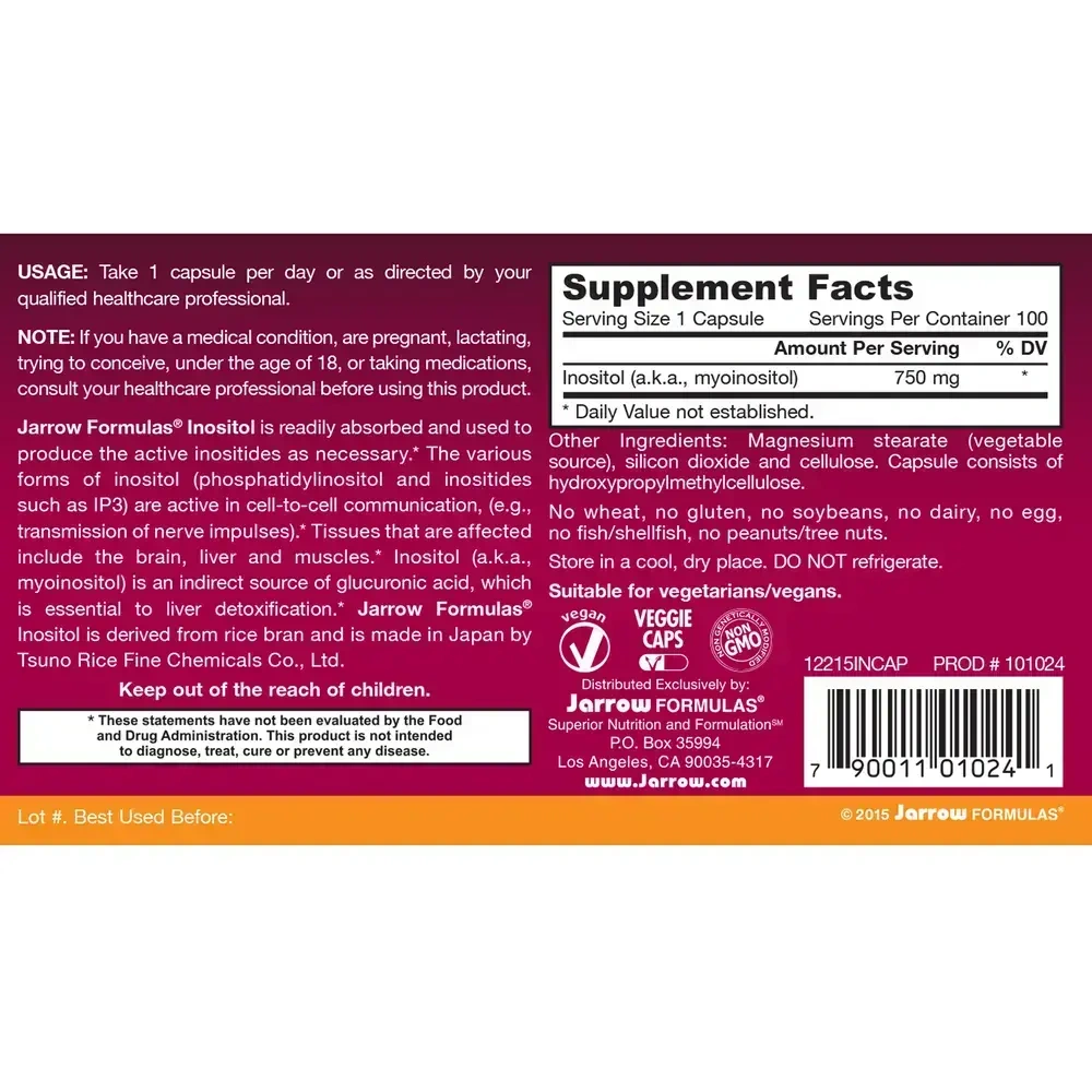 Product image for Inositol 750mg.