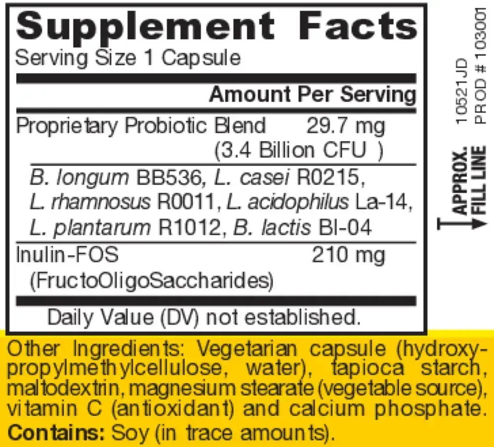 Product image for Jarro-Dophilus+ FOS.