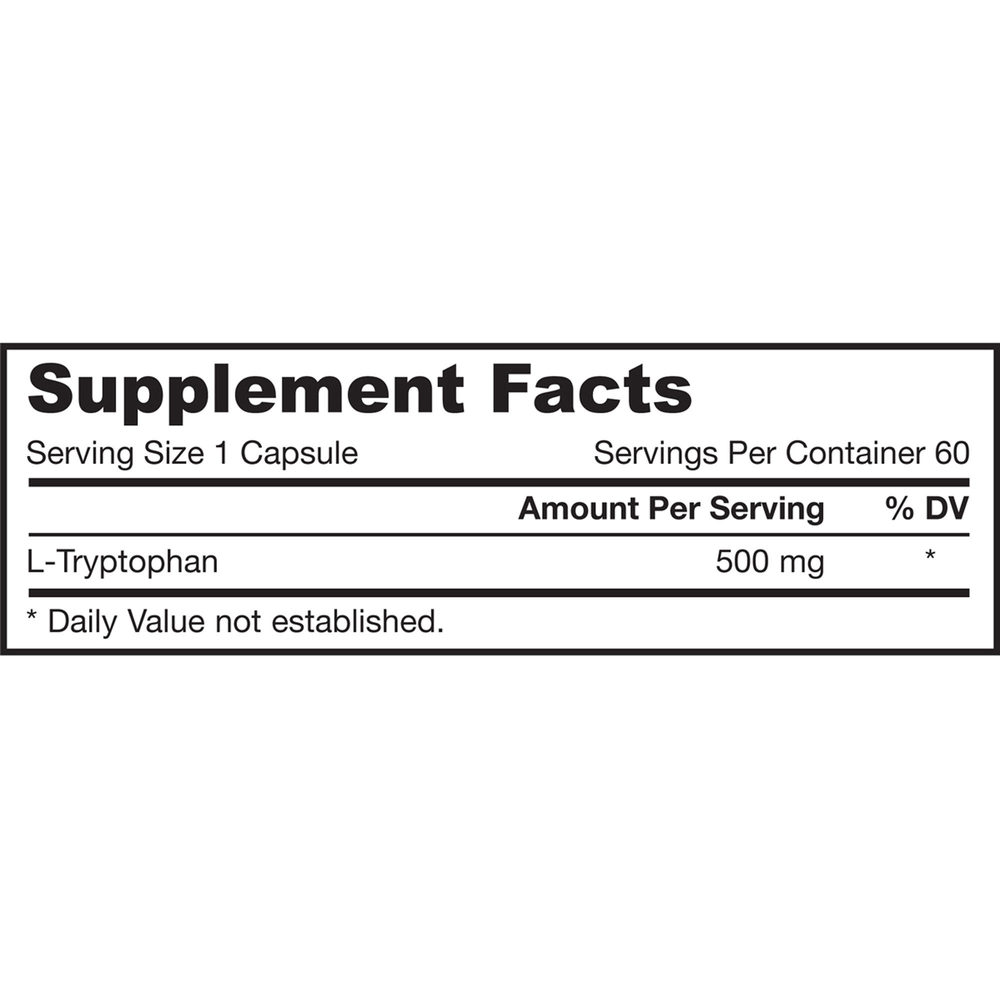 Product image for L-Tryptophan 500mg.