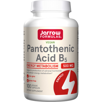 Pantothenic Acid 500mg 100 capsules