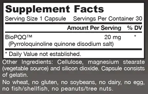 Product image for PQQ 20mg.