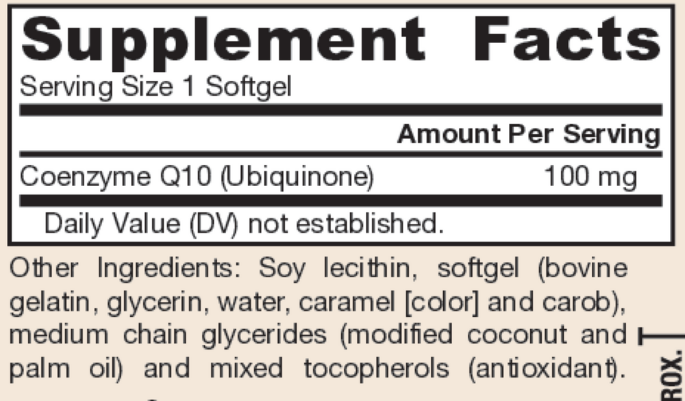 Product image for Q-Absorb Co-Q10 100mg.