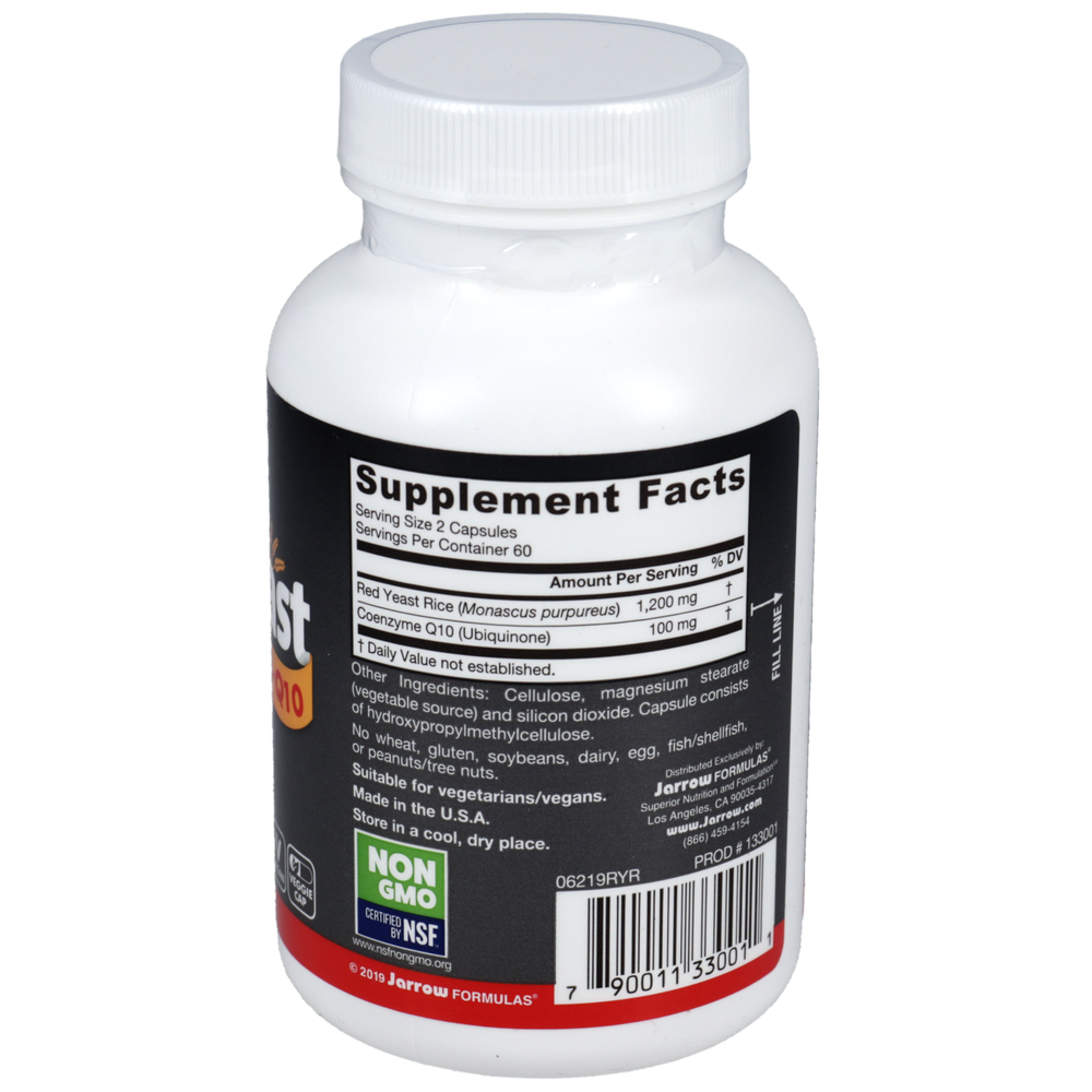 Product image for Red Yeast Rice + CoQ10 600mg.