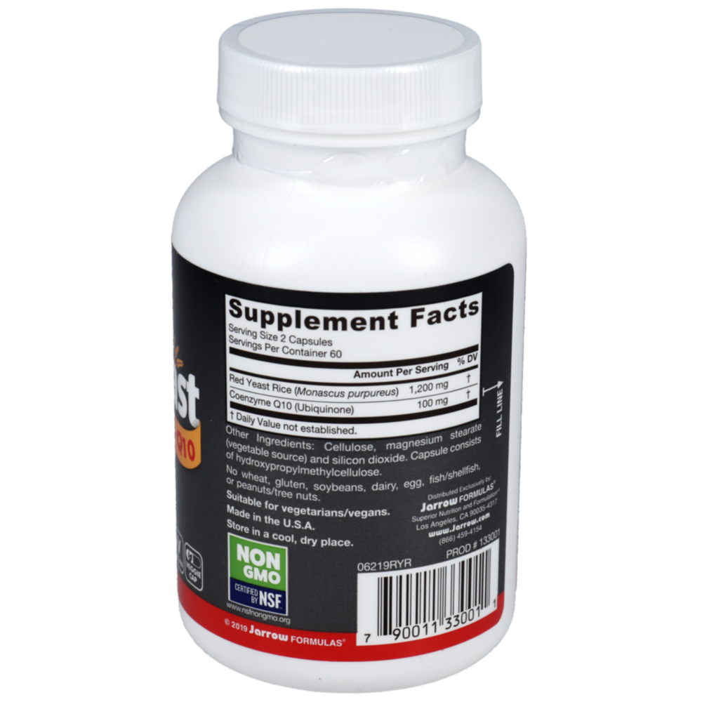 Product image for Red Yeast Rice + CoQ10 600mg.