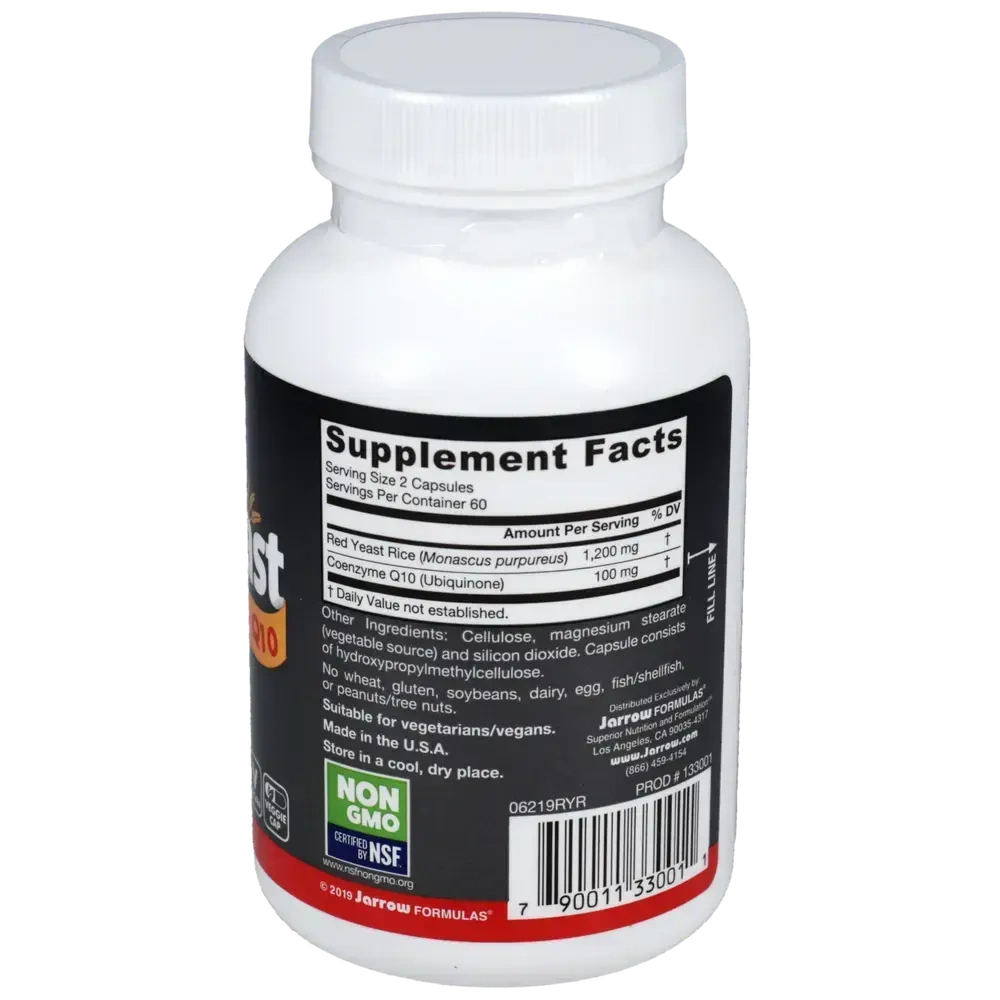 Product image for Red Yeast Rice + CoQ10 600mg.
