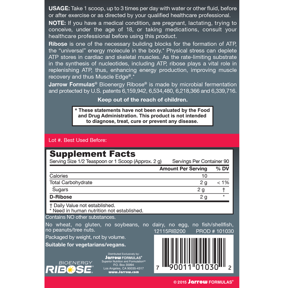 Product image for Ribose Powder.