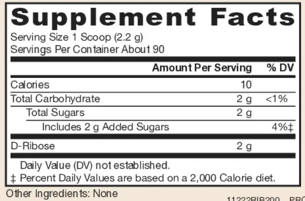 Product image for Ribose Powder.