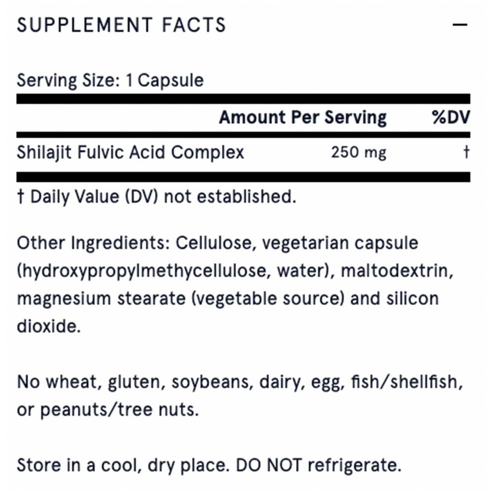 Product image for Shilajit Fulvic Acid Complex.