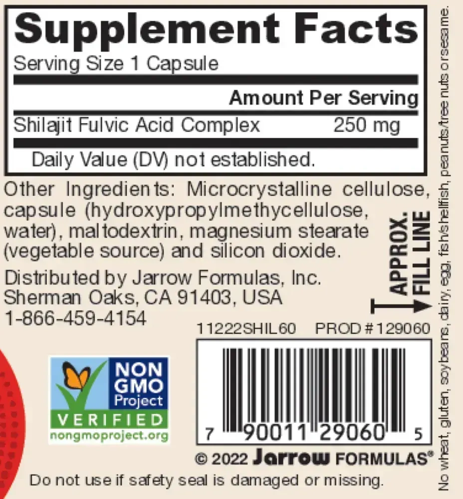 Product image for Shilajit Fulvic Acid Complex.
