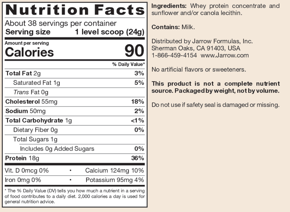 Product image for Whey Protein Unflavored.
