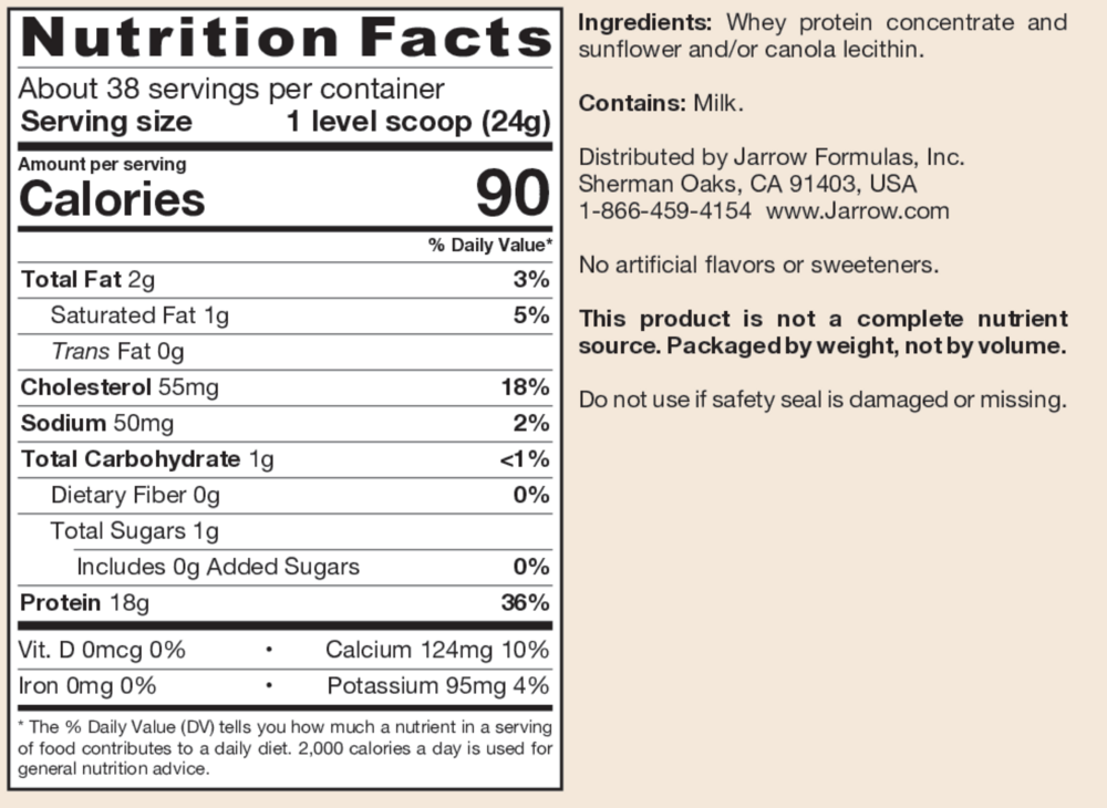 Product image for Whey Protein Unflavored.