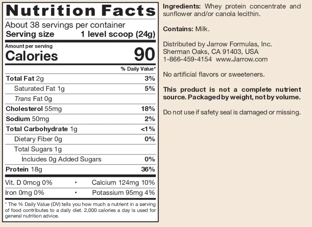 Product image for Whey Protein Unflavored.