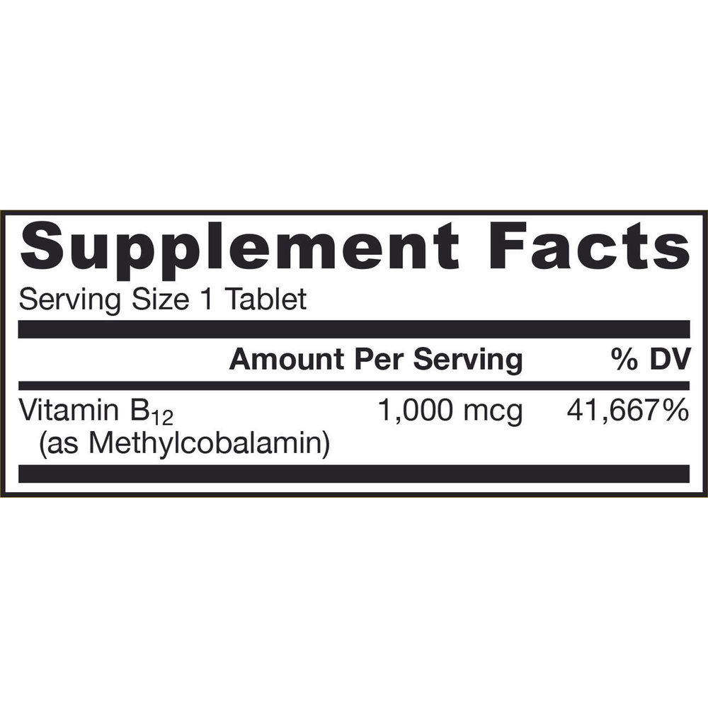 Product image for Methyl B-12 1000mcg Lemon.