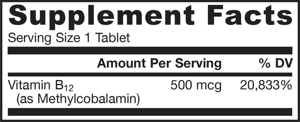 Product image for Methyl B-12 500mcg Cherry.
