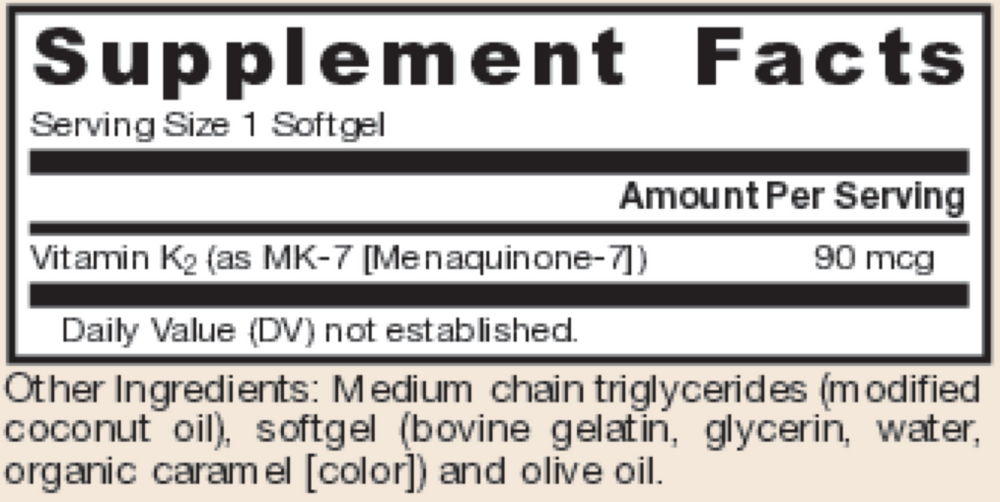 Product image for MK-7 90mcg.