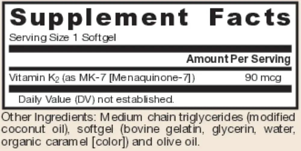 Product image for MK-7 90mcg.