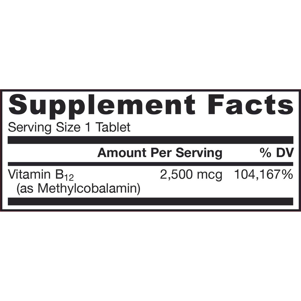 Product image for Methyl B-12 2,500mcg Tropical.