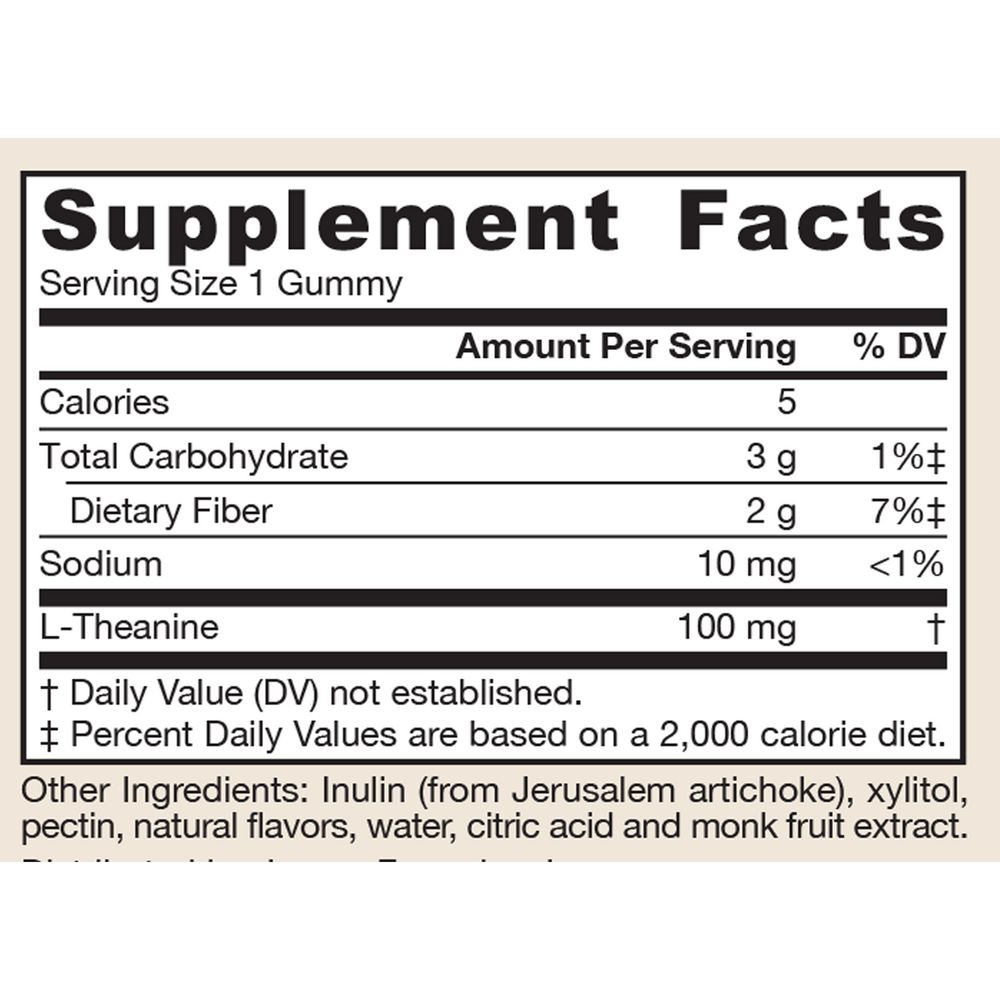 Product image for Theanine Gummies 100mg.