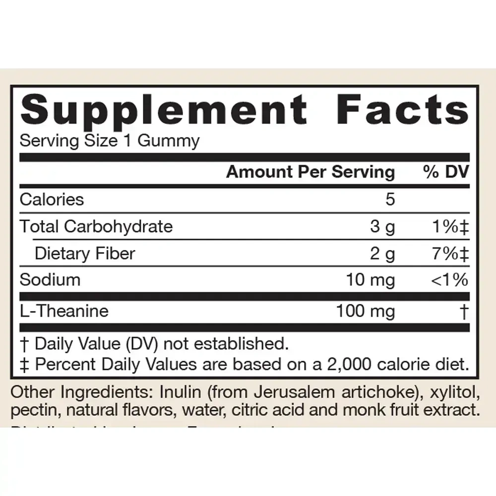 Product image for Theanine Gummies 100mg.