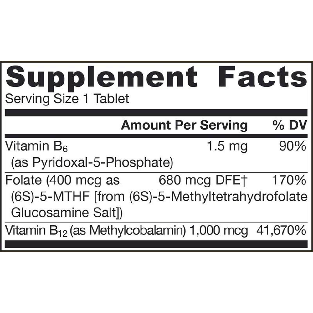 Product image for Methyl B-12 &amp; Methyl Folate Lemon.