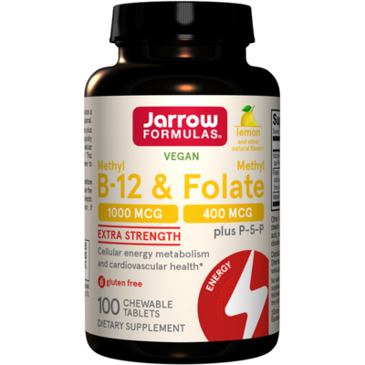 Methyl B-12 & Methyl Folate Lemon 100 tablets Methyl B-12 & Methyl Folate Lemon 100 tablets