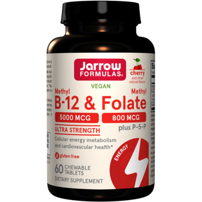 Methyl B-12 & Methyl Folate Cherry 60 Chewables