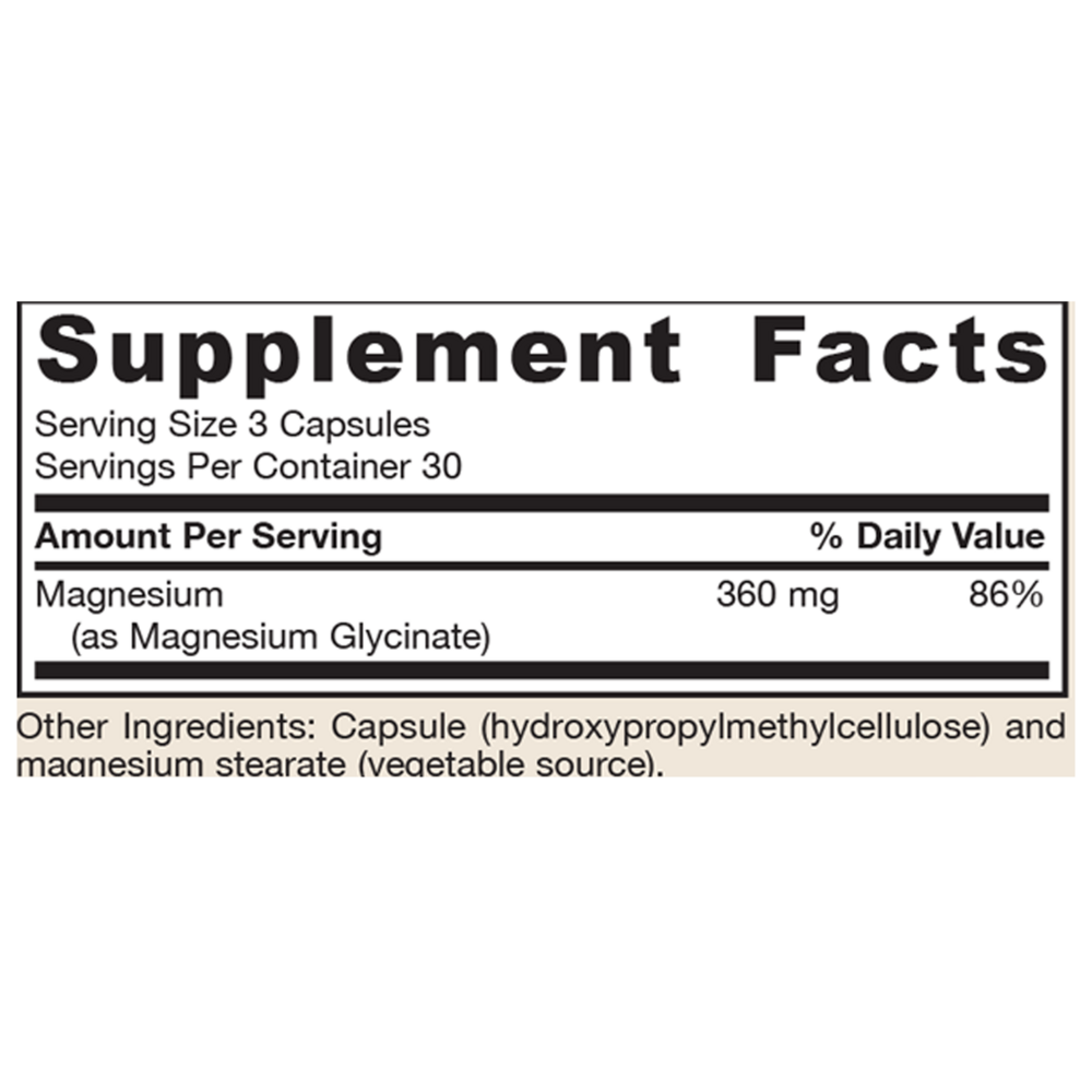Product image for Magnesium Glycinate.