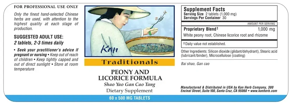 Product image for Peony and Licorice Formula.