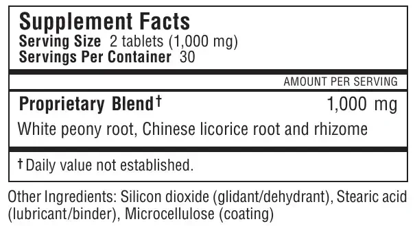 Product image for Peony and Licorice Formula.