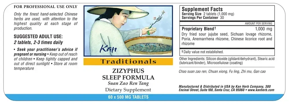 Product image for Zizyphus Sleep Formula.
