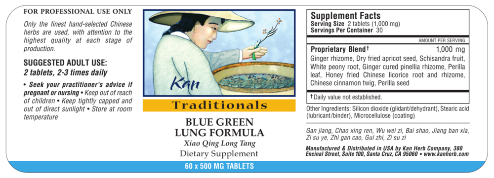 Product image for Blue Green Lung Formula.