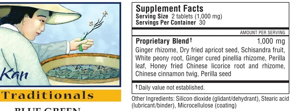Product image for Blue Green Lung Formula.