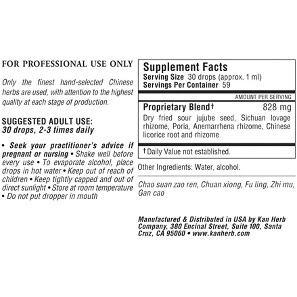 Product image for Zizyphus Sleep Formula Liquid.