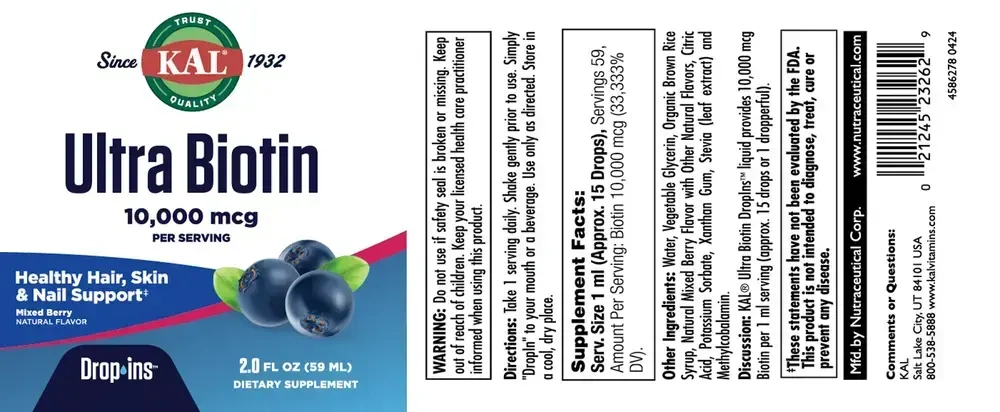 Product image for Ultra Biotin Veg Berry.