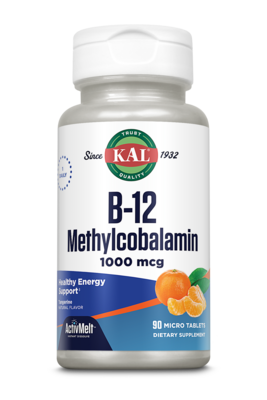 B-12 Methyl 1,000 mcg Tangerine 90 tablets