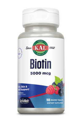 Biotin 5000 mcg Mixed Berry 100 tablets