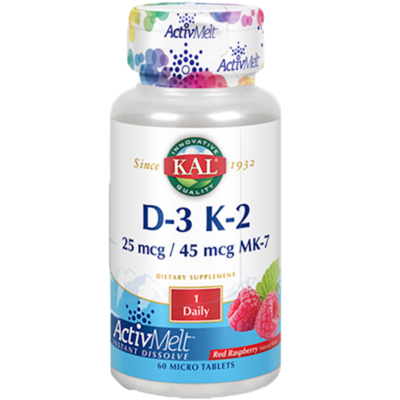 D3 & K2 ActivMelt Raspberry 60 tablets
