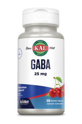 GABA 25 mg Cherry 120 tablets