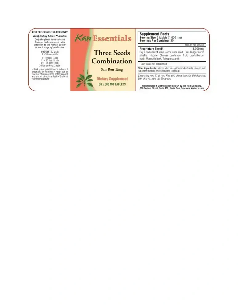 Product image for Three Seeds Combination.