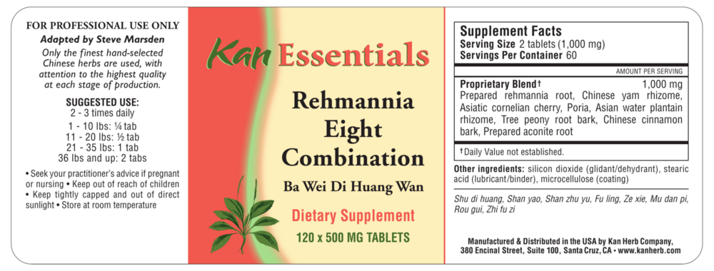 Product image for Rehmannia Eight Combination.