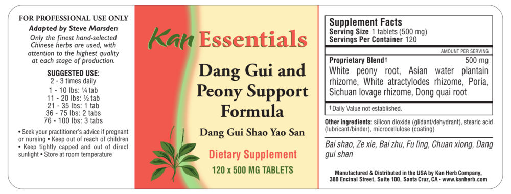 Product image for Dang Gui and Peony Support Formula.