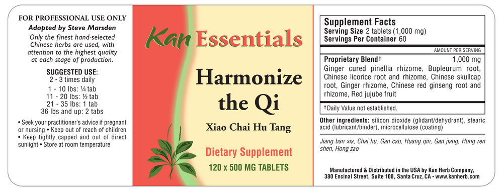 Product image for Harmonize the Qi.